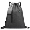 Gym Sack with Earphones Jack Drawstring Backpack Water-resistant Drawstring Bucket