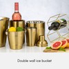 Viners Barware Gold Double Wall Ice Bucket, 1.5 L