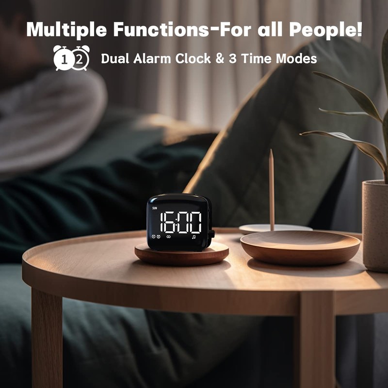 Easysleep Digital Wake Up Alarm Clock with Big LED Display