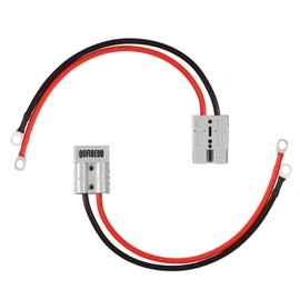2Pcs Qofioeuo Battery Quick Connector 50A Electric Forklift Charging Plug 600V Kit,with O Ring,0.98ft Cables,for Battery Car, Inverter, Tractor, Sightseeing Cars,Moto (9AWG/50A/Pack of 2)