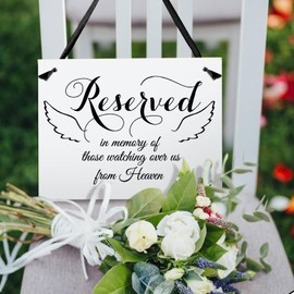 Stunning Wedding Reserved Seating & Memorial Signs – Beautifully Designed Ceremony, Reception & Ring Security Decor for Your Big Day!