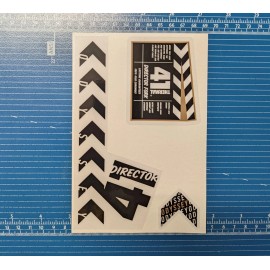 ODYSSEY BMX DIRECTOR FORK BLACK DECAL SET