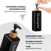 GMISUN Shampoo and Conditioner Dispenser, Refillable Black Refillable Shampoo and