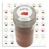 Febio 48 Assorted Spice Labels for Organizing Spice Jars and