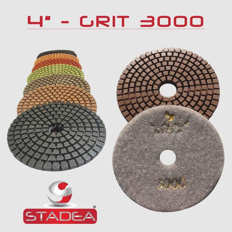Granite Wet Diamond Polishing Pads 4 Inch for Marble Concrete