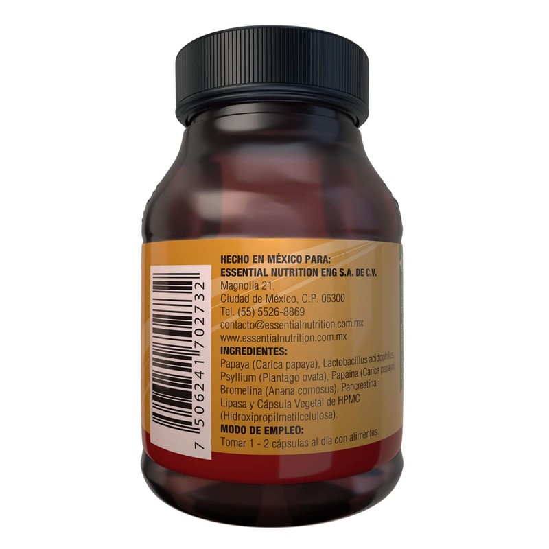 Essential Nutrition Digestive Enzymes 40 Cápsulas de 500 mg