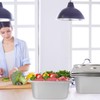 Biugaaufai 5 Pack 1/2 Size Stainless Steel Steam Pan, 6