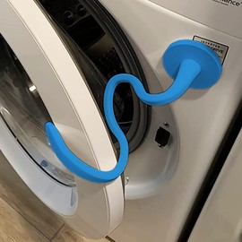 Front Load Washer Door Prop - Magnetic Washing Machine Door Stopper with 2.6-Inch Magnet Base, Removable Washer Door Holder Keep Washer Door Open to Prevent Odors (Blue)