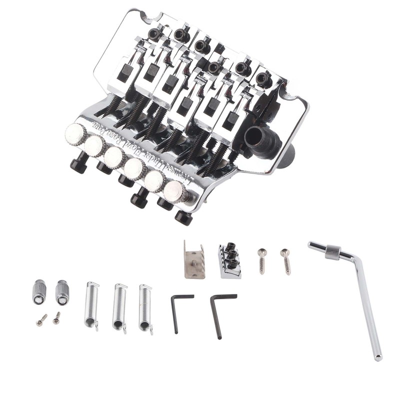 Tremolo Bridge System Double Rocking Spring Stabilizer Device for Electric