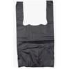 Premium Black Plastic Bags for grocery - 20" x 10"