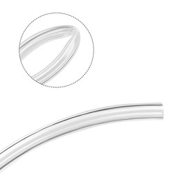 Beduan Pneumatic Tubing Pipe, 4mm x 2.5mm Clear 541ft/165Meter, Air Compressor PU Hose Line Tube for Fluid Transfer