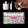 Swritatsk White Toe Nail Press Ons, Press On Toenails for