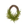 RAZ Imports Limoncello 28" Oval Mixed Fern Wreath