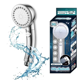 AiS to you Shower Head, Silky Refreshing, Premium Nano Bubble, Water Flow Switching, 3 Types, Water Saving Function, Water Saving Up to 60% Water Saving, Easy Installation, Includes 4 Different