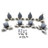 New 8Pcs Double TwinTop / Bottom Shower Door ROLLERS /