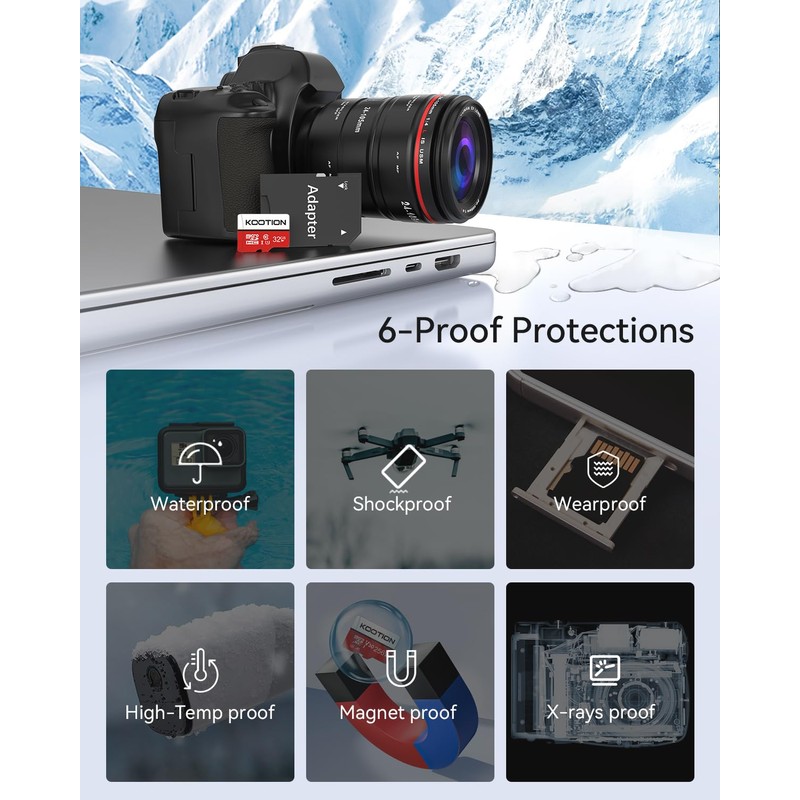 KOOTION 5 X 32 GB Micro SD Card Class 10
