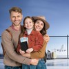 2 PACK Cartera para Pasaporte RFID, Pasaporte Funda para Hombres