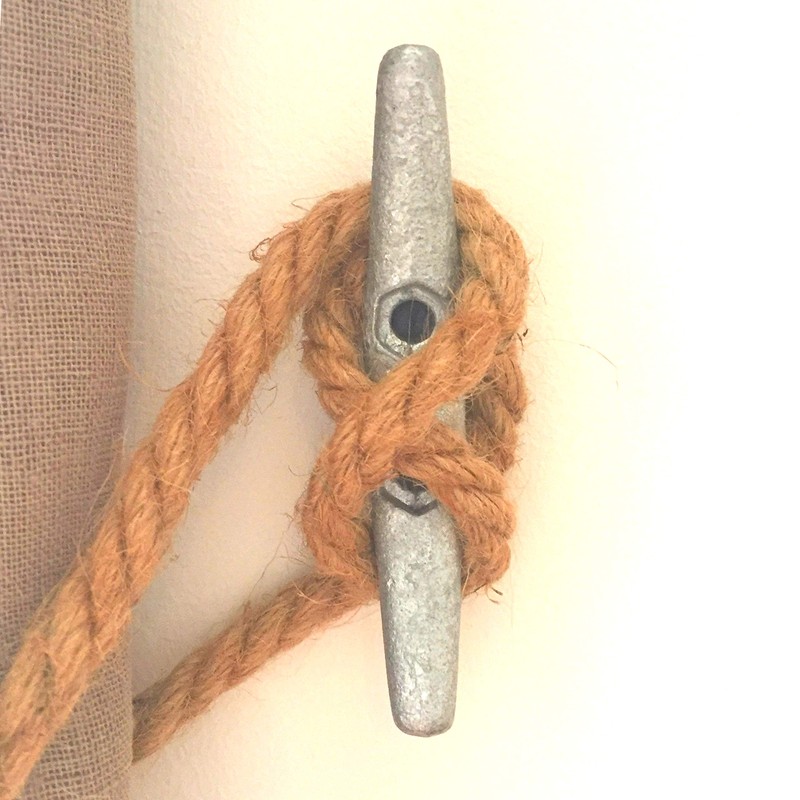 ZUJARA 4 inch Dock Cleats, 5-Pack Galvanized Iron Boat Cleat