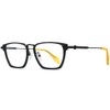 FONEX Acetate Titanium Glasses Frame Men New Square Eyeglasses Spectacles