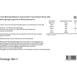 Trace Minerals, ConcenTrace, Trace Mineral Drops, 59ml, Mineral Mix, Magnesium, Lab Tested, Soy Free, Gluten Free, Vegan
