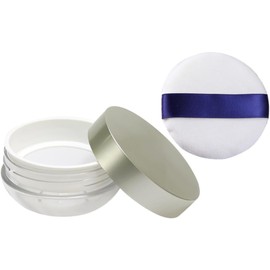 Caja de Talco Perfumado para Mujer con Tapa Hermética y Buen Sellado, Estuche de Plástico Abs con Puff para Maquillaje DIY Color