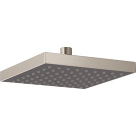 Delta Faucet Single-Spray Touch-Clean Rain Shower Head, Stainless 52841-SS