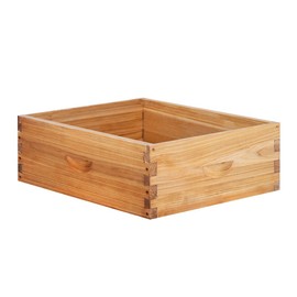 beeknows 8 Frame Super Beehive Board Unassembled Bee Box Wax Coated Bee Hives Body Comes with Pack of Screws(No Frames or Foundations)