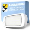 Gloppers Aluminum RV Exterior Porch Light, Dual-Color LED with Switch,