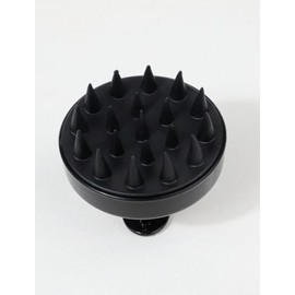 Generic Scalp Massager, Scalp Scrubber, Wheat Straw Hair Scalp Massager, Shampoo Brush for Hair Growth, Wet and Dry Hair, Scalp Exfoliator for Men and Women (Black)