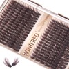 Winifred Brown Lash Clusters Wispy 12-22mm Long Cluster Eyelash Extensions