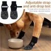 2 Pairs Double-Sided Non-Slip Dog Socks, Soft Adjustable Paw Protection