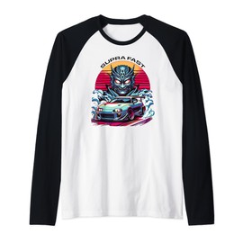 Supra Sports Car Raglan Baseball Tee