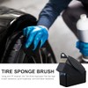 Car Tyre Sponge Car Cleaning Sponge with Lid, Tyre Dressing