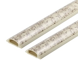 PATIKIL Floor/Wall Cable Raceway Cord Cover 39" Lx1.2 Wx0.4 H Cord Hider Channel Self-Adhesive for TV Wire Management 2pcs