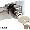 TERF® Heavy Duty Polished Chrome Key Operated Locking Hasp and