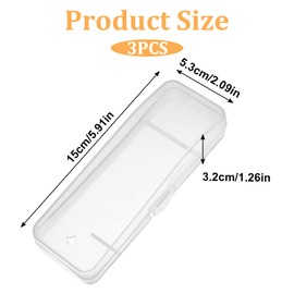 3 Pack Manual Razor Travel Case Transparent Portable Travel Men Manual Razor Protector Universal Portable Shaver Storage Box Shaver Holder Protector Case Organizer for Men Razors And Blade Refills Kit