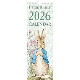 Peter Rabbit 2026 Slim Wall Calendar | Monthly Planner with Beatrix Potter Artwork & Metal Hanging Loop