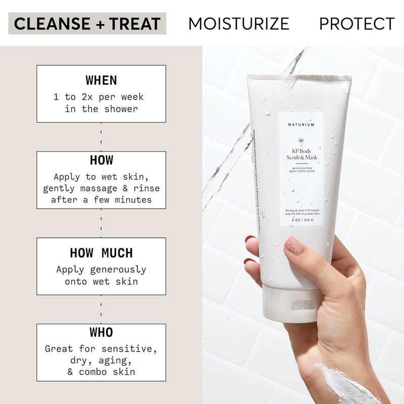 Naturium KP Body Scrub & Mask for Keratosis Pilaris, Bump