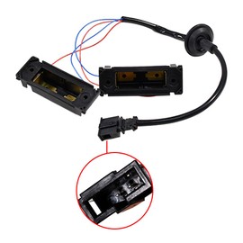 CANJPTON Rear License Lamp Cabel Housing for Car Number Plate Lights 7H0827740 Compatible with Volkswagen Transporter T5 T6 and Caddy MK2 MK3 2004-2015 VW Replacement