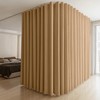 MaKefeile Room Divider Curtains & Flexible Bendable Tracks Set,Privacy Dividers