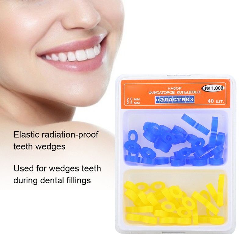 Dental Rubber Elastics Wedges Dental Elastic Fixing Wedges Dentist Material
