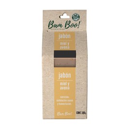Jabón Artesanal Natural Miel y Avena 100 g Bam Boo! Lifestyle