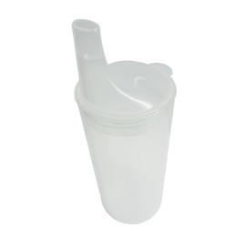 FabaCare Drinking Cup with Two Lids, Sippy Cup, Cup for Seniors, Easy To Clean Special Seal, Transparent