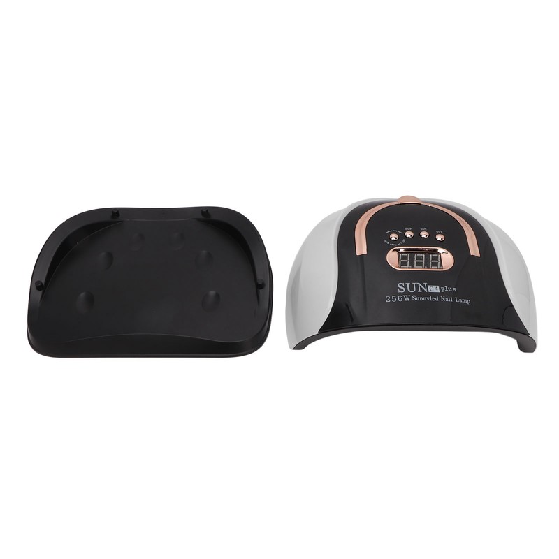 256W Nail Gel Curing Lamp Various Time Setting Detachable Bottom
