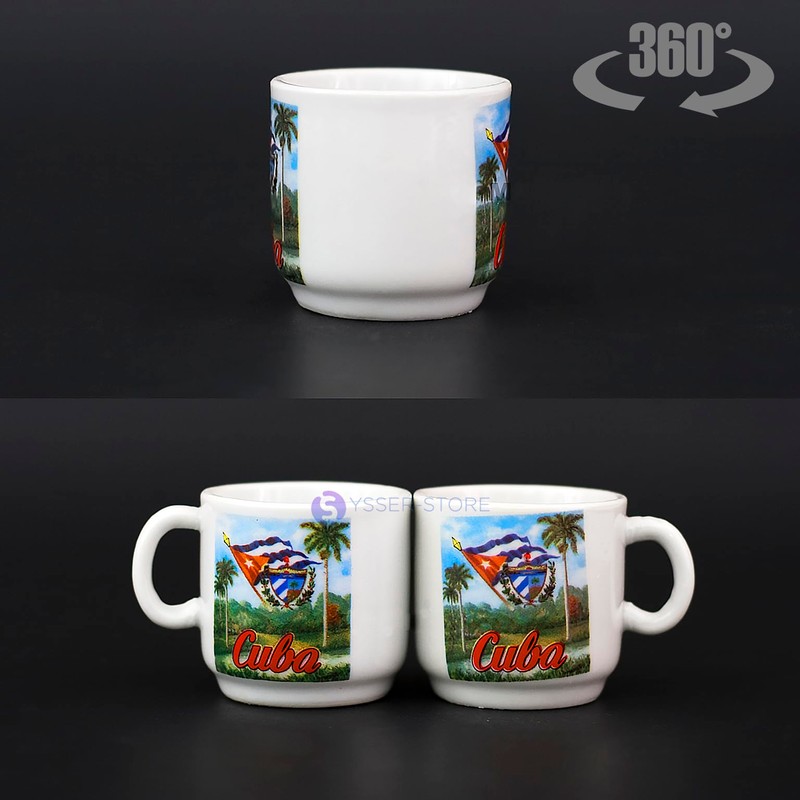 Generic Cuban Expresso Cup Set 6 cups 6 saucers Cuban