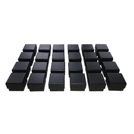 Marimor Jewelry Negro Anillo Caja De Regalo con La Espuma y Terciopelo Insertar Wholesale Pack de, 24