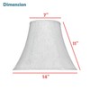 Aspen Creative 58051A, Bell Uno Lamp Shade, Gold, 7" Top