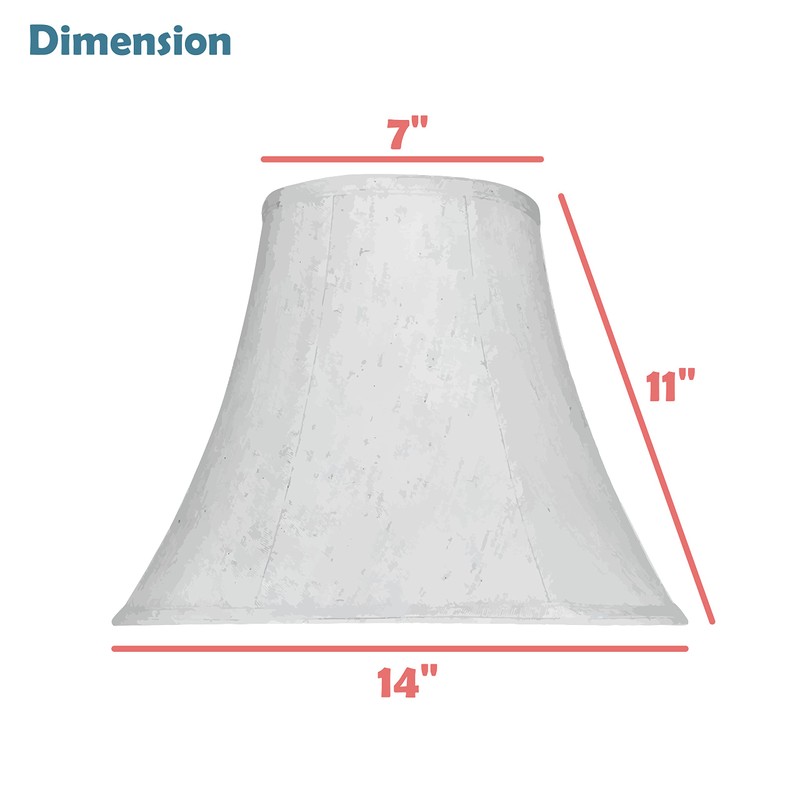 Aspen Creative 58051A, Bell Uno Lamp Shade, Gold, 7" Top