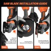 Cordless Angle Grinder 20V,8500RPM Brushless Motor, 4-1/2'' Blade,2×4.0Ah Battery &