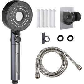 5-Mode High Pressure RV Handheld Shower Head with Filter